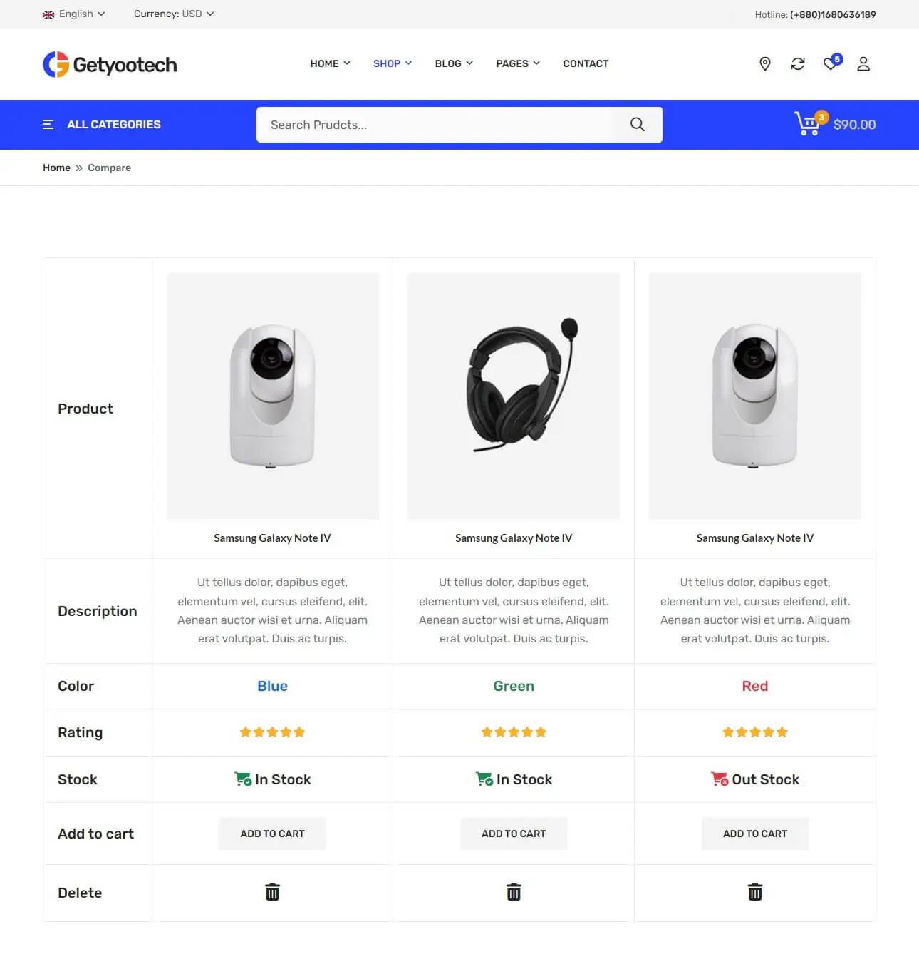 Product Compare